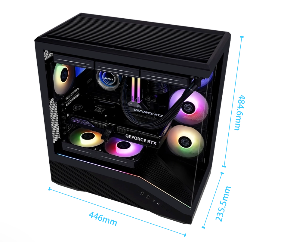 JIYU Mage Series Gaming Desktop AMD Ryzen 7 7800X3D - Radeon RX 9070 XT-5